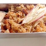 イワシ缶づめで簡単生姜風味ご飯